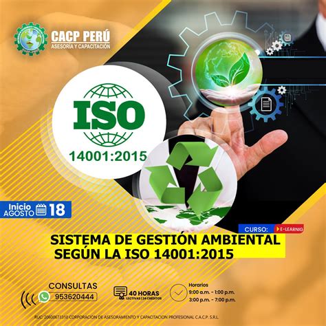 CACP Perú Curso Sistema De Gestión Ambiental Según La Iso 14001 2015