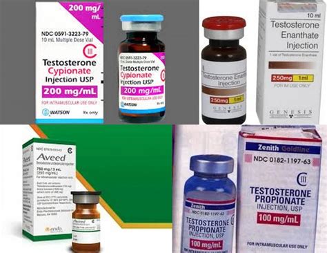 types  injectable testosterone esters excel male mens