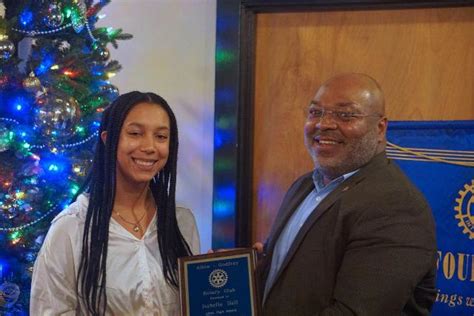 Paige Bradley Isabella Hall Honored As Rotary Club Of Alton Godfrey