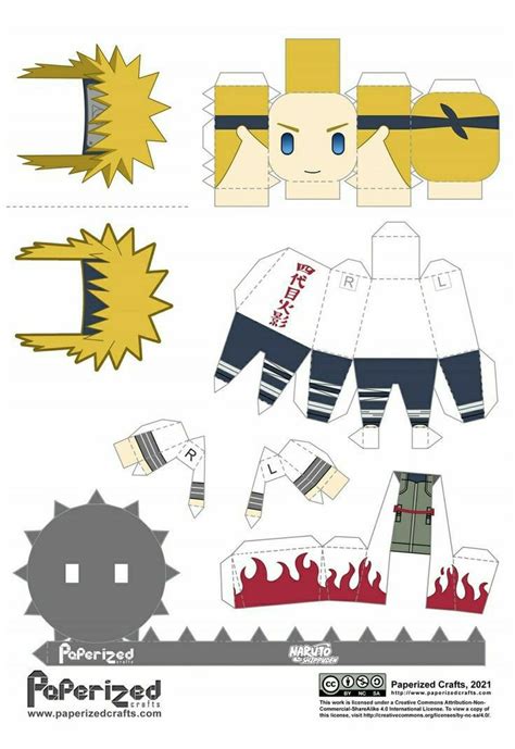 Papercraft De Minato Namikaze Naruto Origami Paper Art 3d Paper