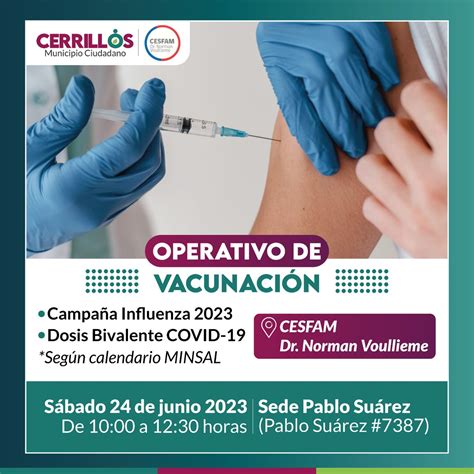 Muni Cerrillos on Twitter Un nuevo operativo de vacunación orientado