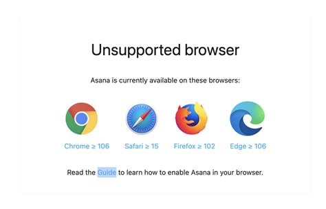 Unsupported Browser On Asana Desktop App In Mac Tips And Tricks