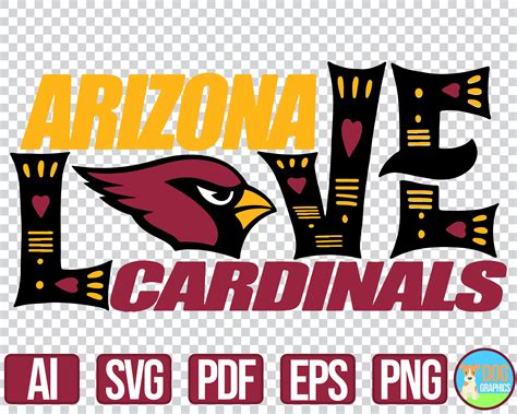 Arizona Cardinals Svg Nfl Football Sports Logo For Cricut Etsy