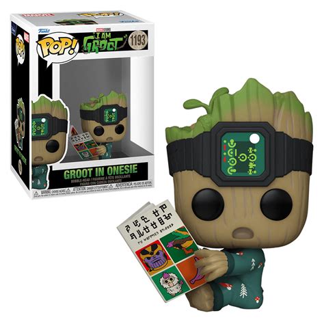 Funko Pop Marvel I Am Groot Groot In Onesie 1193 Novo Original