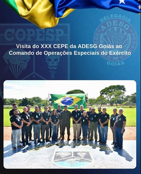 ADESG GOIÁS VISITA O COMANDO DE OPERAÇÕES ESPECIAIS DO EXÉRCITO ADESG