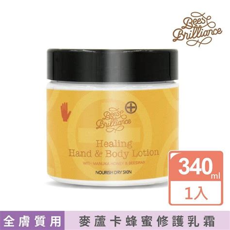 【壽滿趣】bees Brilliance紐西蘭麥蘆卡蜂蜜保濕修護乳霜（340毫升）－金石堂