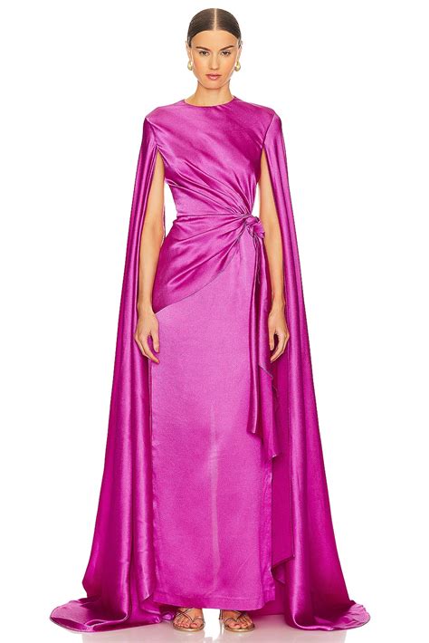 Solace London Elya Maxi Dress In Pink Revolve