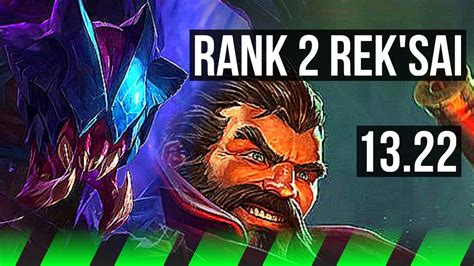 REK SAI Vs GRAVES JNG Rank 2 Rek Sai 2 4M Mastery 16 3 10