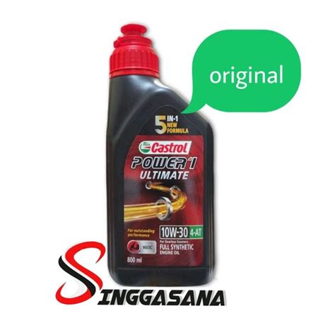 Jual Oli Mesin Motor Matic Castrol Power 1 Ultimate 10W30 4 AT 0 8L