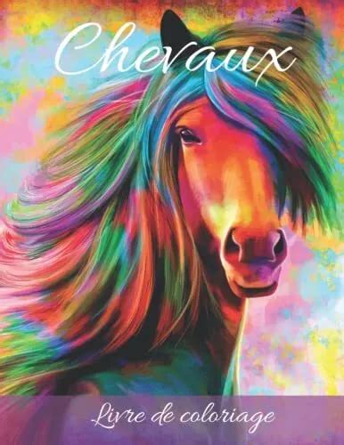 CHEVAUX LIVRE DE coloriage pour adolescents et adultes 50 dessins à