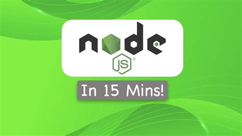 Node Js Crash Course In 15 Mins Learn Nodejs By Making A Simple