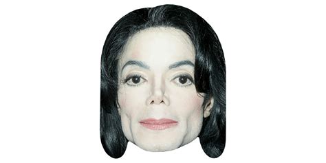 Michael Jackson Long Hair Mask Celebrity Cutouts