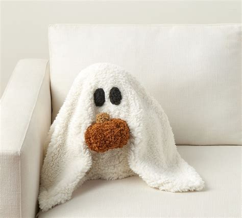 Gus The Ghost With Pumpkin Pillow Pottery Barn