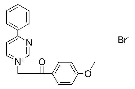 1 2 4 METHOXY PHENYL 2 OXO ETHYL 4 PHENYL PYRIMIDIN 1 IUM BROMIDE