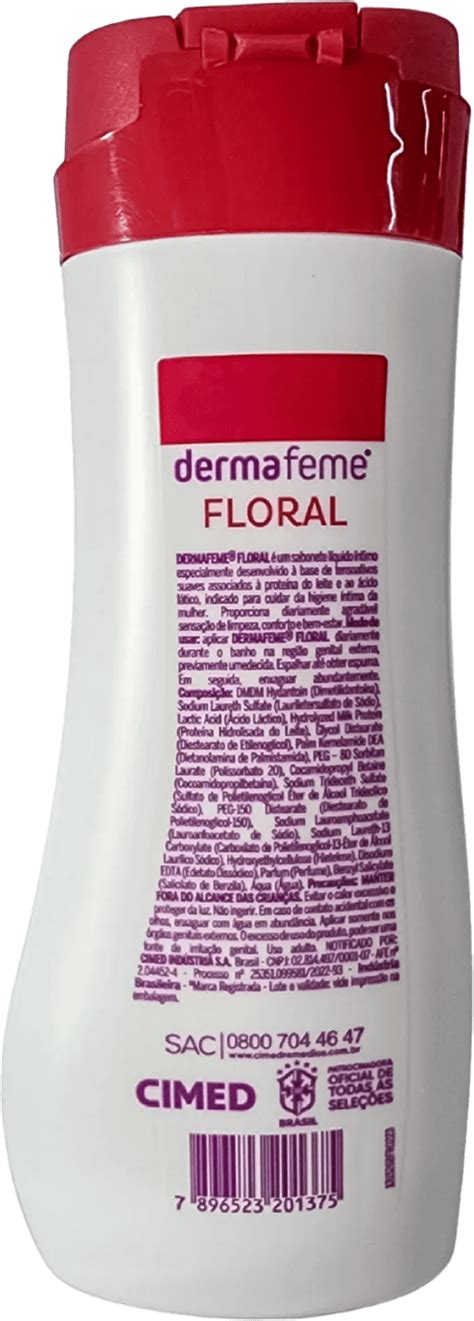 Cimed Dermafeme Sabonete Líquido Íntimo Floral 200ml