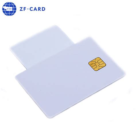 Pvc Abs Pet Contact Chip Ic Sle Smart Pvc Blank White Card China