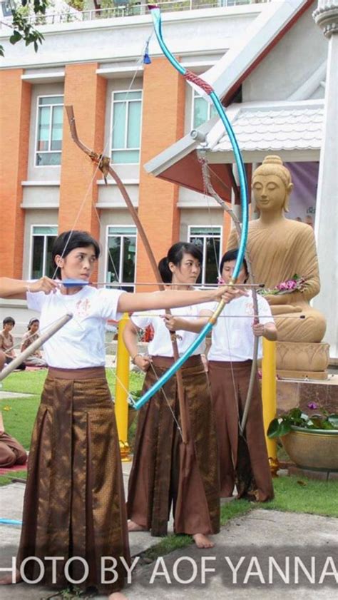 Thai Girl Bojjahanga Archery Yumi Archery Girl Arrows Arches