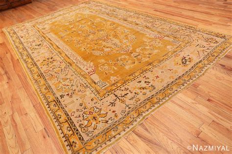 Antique Turkish Oushak Vase Design Carpet Nazmiyal Rugs