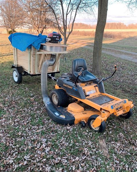 Chris And His Dad Spent Weeks Building This Homemade Leaf Vacuum Leaf