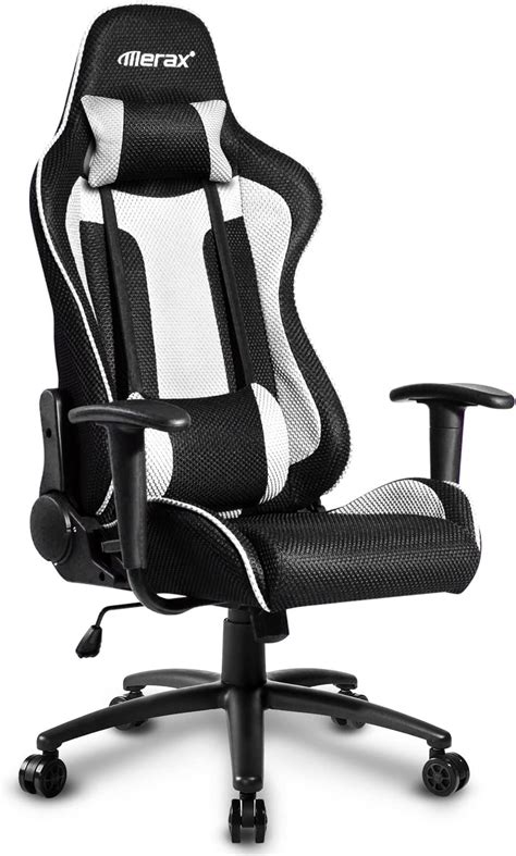 Merax High Back Reclining Fabric Racing Office Chair Computer Gaming