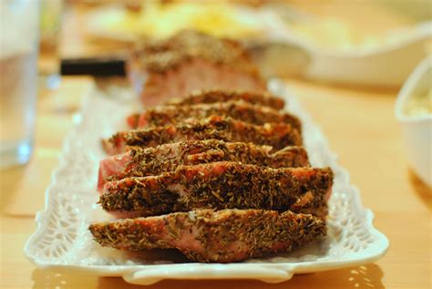 Garlic Herb Crusted Roasted Pork Loin Honeysuckle Life