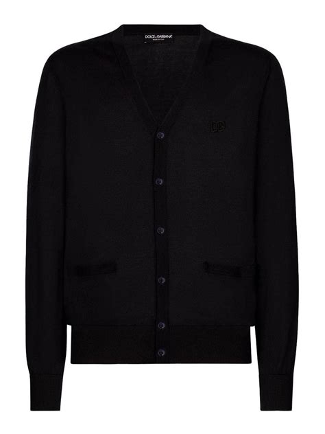 Cardigans Dolce Gabbana Logo Embroidery Cardigan Gxv Zjbshbb