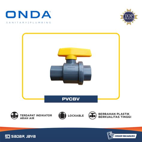 Jual Onda Pvcbv Sambungan Polos Valve Katup Keran Stop Kran