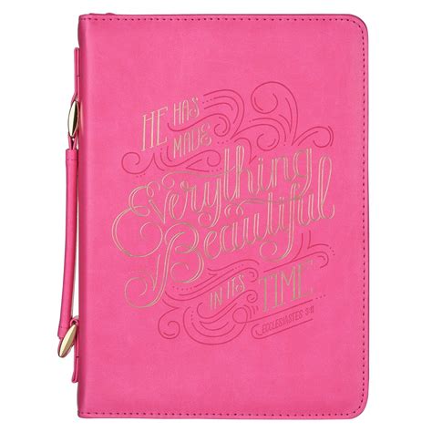 Christian Art Gifts Women S Fashion Bible Cover He Has Made Everything