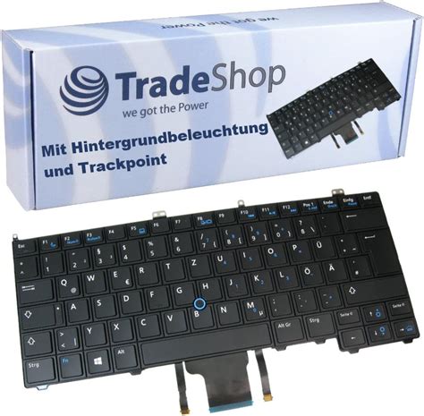 Genuine Qwertz German Backlit Keyboard With Trackpoint For Dell