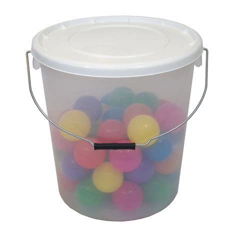 L Clear Plastic Buckets With Lid H O Plastics