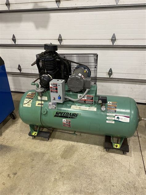 Speedaire Electric Air Compressor Hp Stage Horizontal Gal