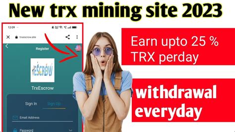 New Trx Mining Site Today Latest Trx Earning Plateform New Trx Mall