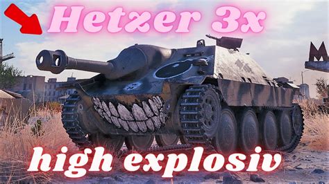 Jagdpanzer T Hetzer High Explosiv Kills K Damage Hetzer