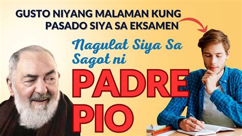 High School Na Estudyante Sinadya Si Padre Pio Para Malaman Kung