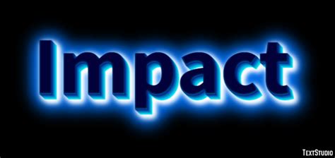 Impact Text Effect And Logo Design Word