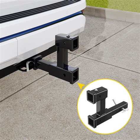 Slmoto Double Hitch Receiver 2 Inch Trailer Dual Hitch