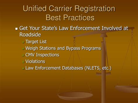 Ppt Unified Carrier Registration Best Practices Powerpoint