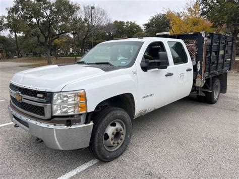 2014 Chevrolet Silverado 3500 Heavy Duty Crew Cab Stake Bed Truck For Sale San Antonio Tx