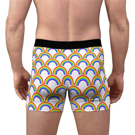 Pride Rainbow Mens Boxer Briefs Lgbtq Fundies Gay Lesbian Proud