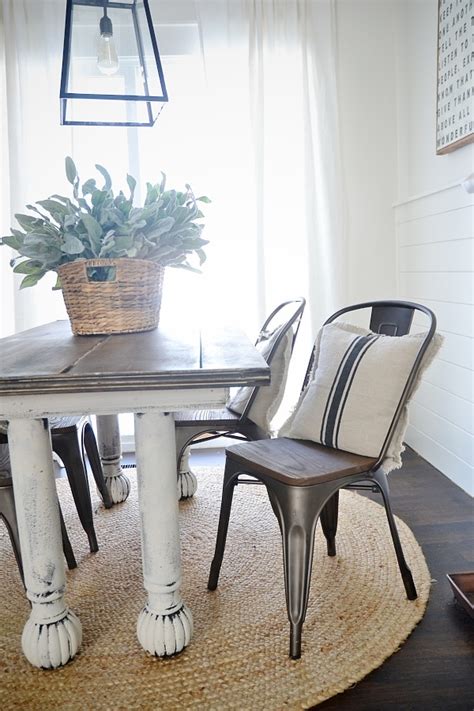 New Rustic Metal And Wood Dining Chairs - Liz Marie Blog