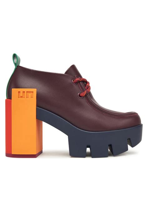 United Nude Półbuty Grip Moc Mid Bordowy Modivo pl