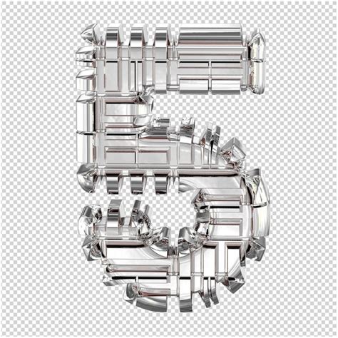 S Mbolo D Feito De Prata Transformada N Mero Psd Premium