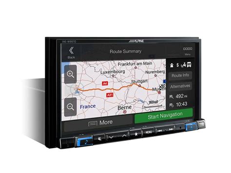 Alpine Ine W Dc Advanced Navigation Touch Screen Navigation With