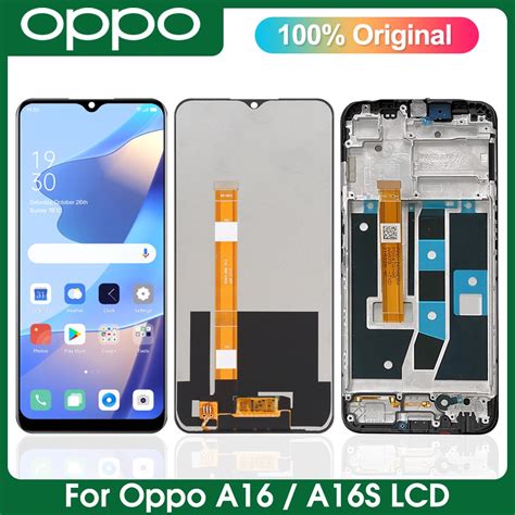 Original For OPPO A16 A16S LCD Display Touch Screen With Frame CPH2269