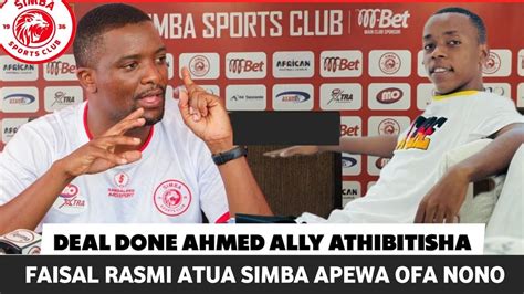 Alichokisema Ahmed Ally Kuhusu Fei Toto Ndani Ya Simba Sc Sajili Ya