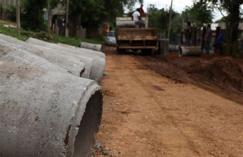 Plano Municipal De Drenagem Pluvial Obras De Drenagem Avan Am Em