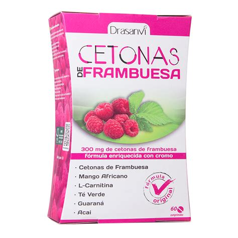 Cetonas de Frambuesa 60 Comprimidos Drasanvi Macrobiótica EcoTienda