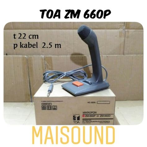 Jual Desktop Paging Microphone Mic Meja TOA ZM 660 P ZM 660 P ZM