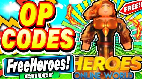 All New Secret Update Codes In Heroes Online World Codes Roblox