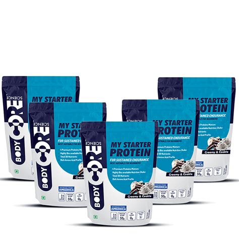 Bcs My Starter Premium Protein Pack Of 2 Bcs Lean Gainer 1kg Body Core Science